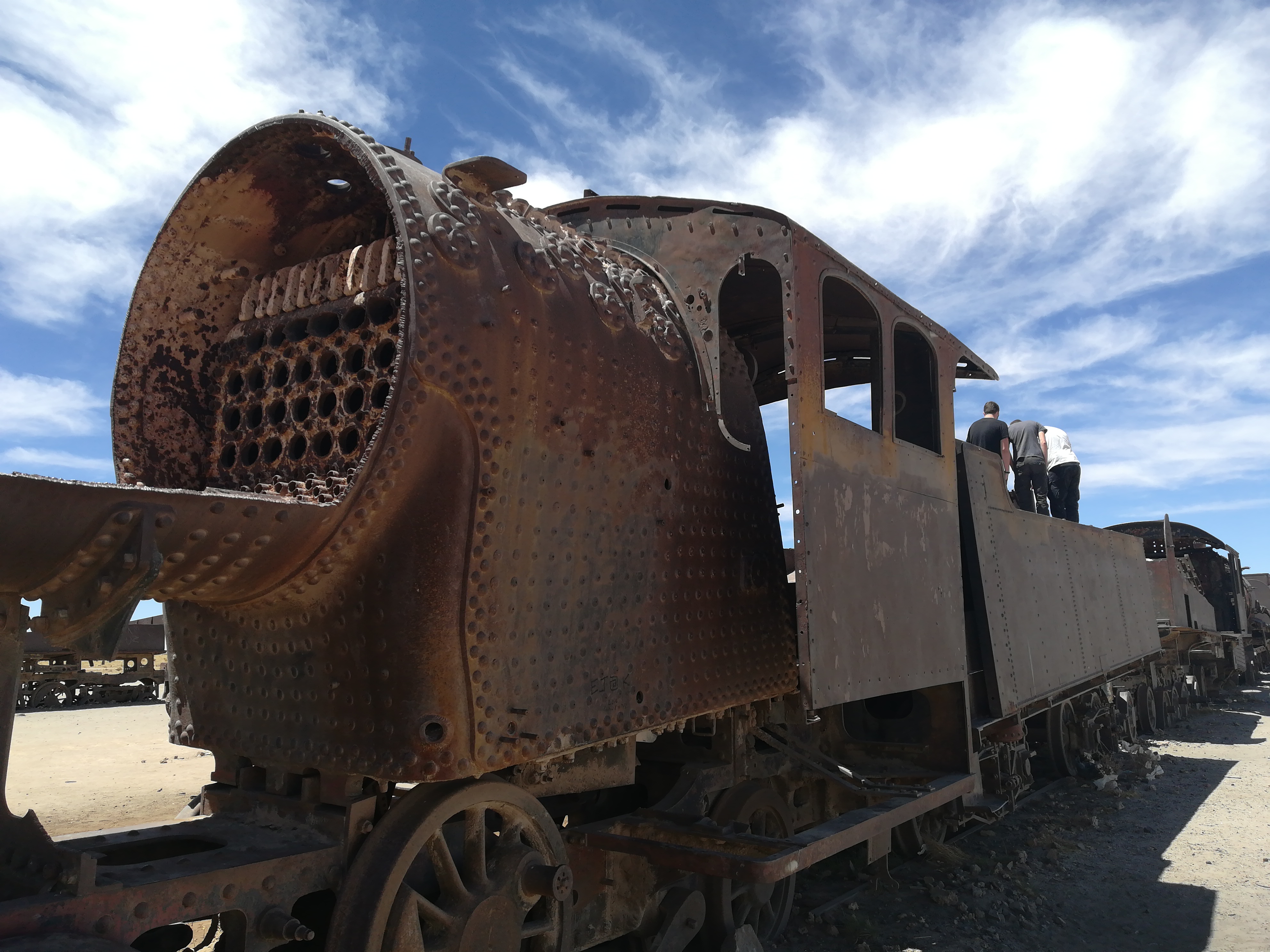 放置された蒸気機関車